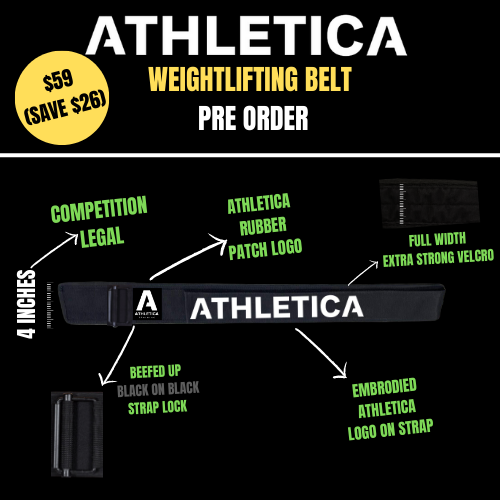 ATHLETICA Weightlifting Belt (Pre Order)